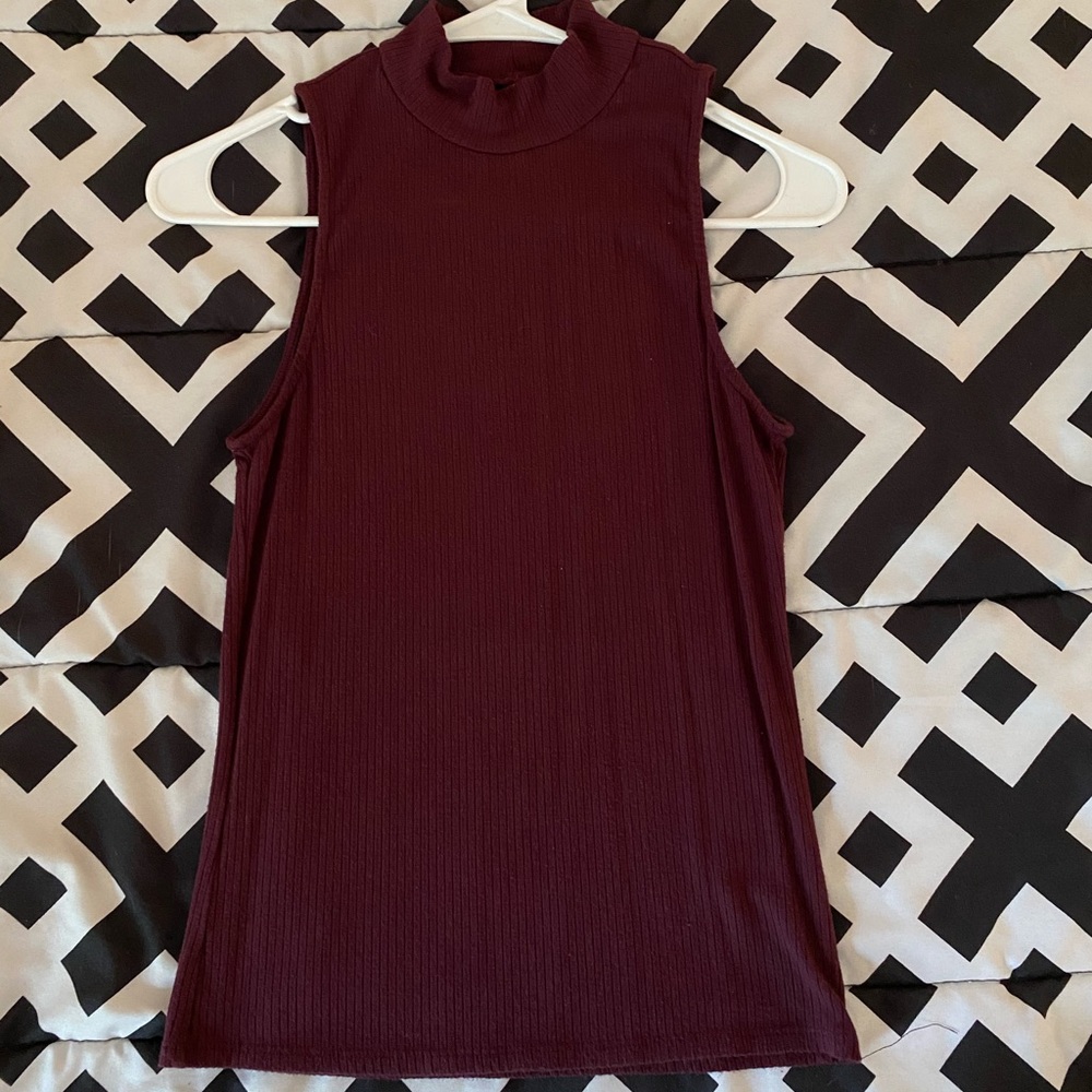 high neck tank top